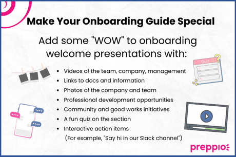 Make your onboarding guide special with these "Wow" tips from Preppio