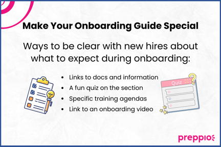 3-1Make your onboarding guide special with these clarifying tips from Preppio